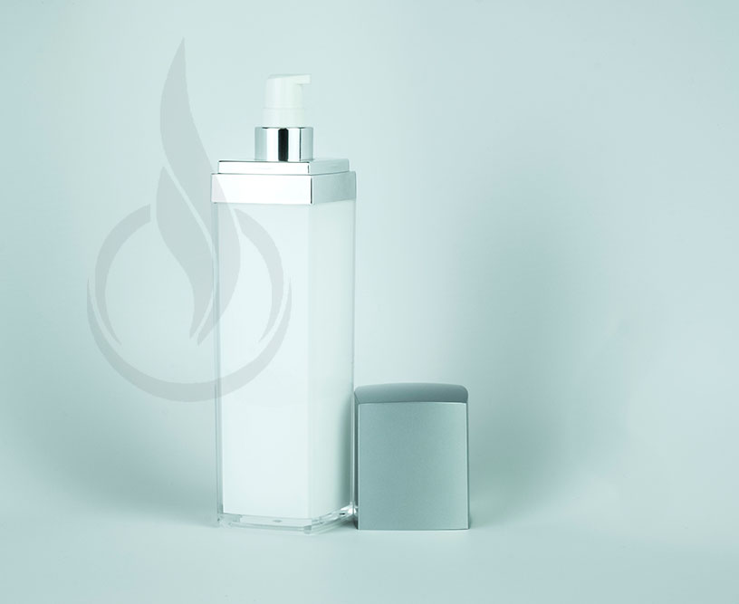 140ml Silver Lid Square Series Bottle